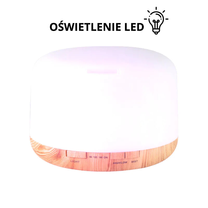 Dyfuzor ultradźwiękowy Aroma SPA-03 – prostota, światło i spokój w każdym oddechu