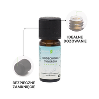 Mieszanka Olejeków eterycznych Synergia Oddechowa BIO Aroma Łysoń – bezpieczne zamknięcie i idealne dozowanie kropli