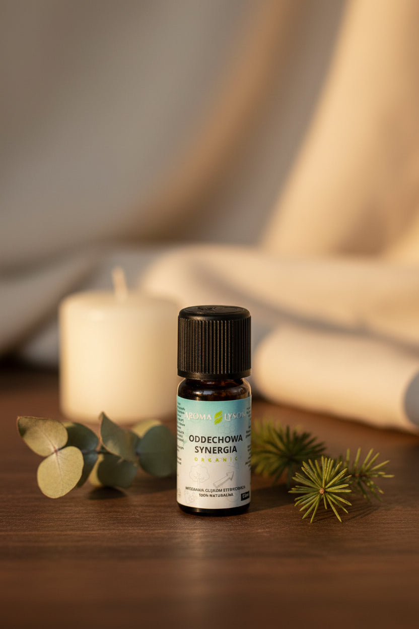 Mieszanka olejków eterycznych Synergia Oddechowa BIO 10 ml Aroma Łysoń – Lifestyle