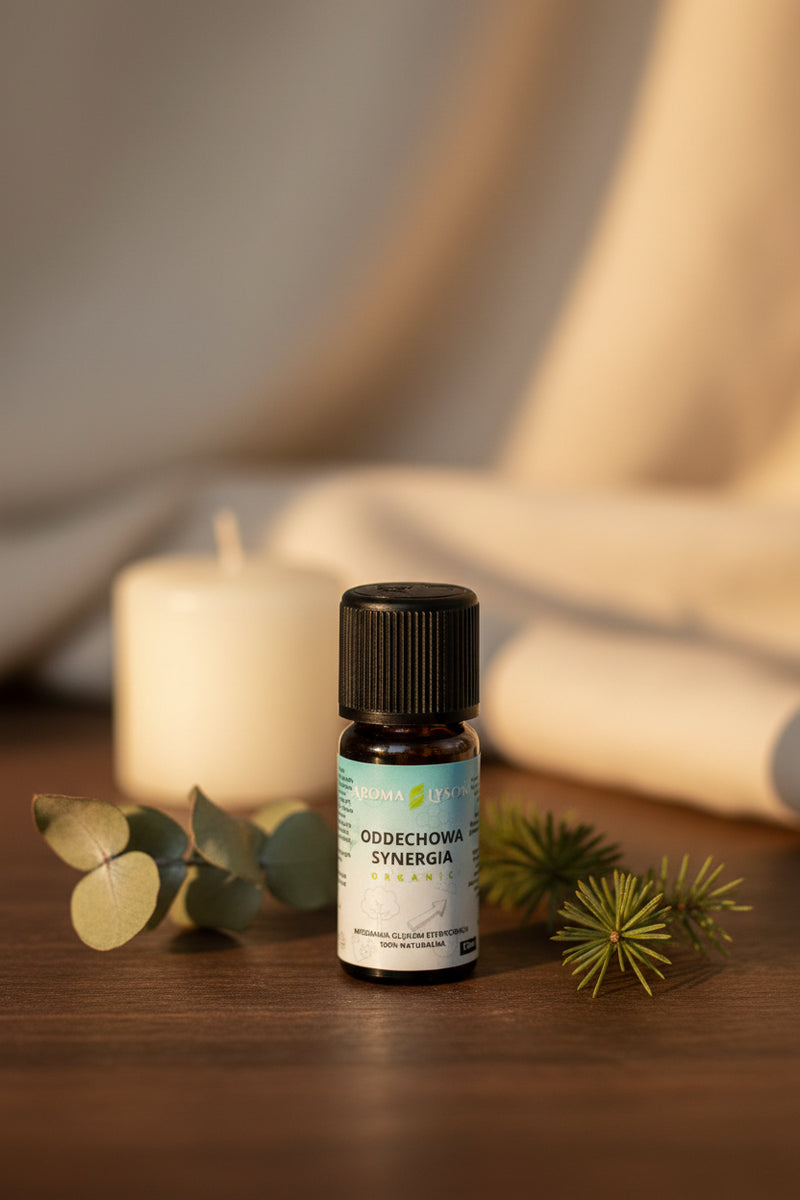 Mieszanka olejków eterycznych Synergia Oddechowa BIO 10 ml Aroma Łysoń – Lifestyle