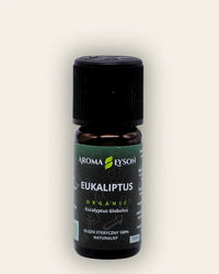 Olejek eteryczny eukaliptusowy BIO 10 ml Aroma Łysoń – naturalny olejek aromaterapeutyczny z eukaliptusa, 100% czysty i ekologiczny.