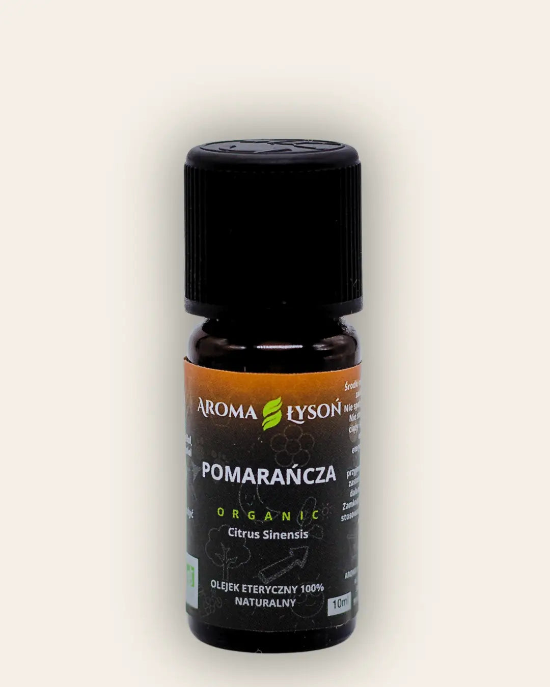 Olejek eteryczny z pomarańczy BIO 10 ml Aroma Łysoń – naturalny olejek aromaterapeutyczny z z pomarańczy, 100% czysty i ekologiczny