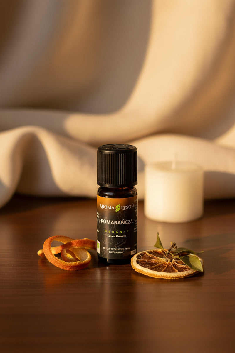 Olejek eteryczny z pomarańczy BIO 10 ml Aroma Łysoń lifestyle