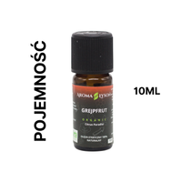 Olejek eteryczny grejpfrutowy BIO Aroma Łysoń – pojemność 10 ml, naturalny olejek 100% z certyfikatem BIO.