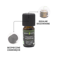 Olejek eteryczny tymianek z thujanolem BIO Aroma Łysoń – bezpieczne zamknięcie i idealne dozowanie kropli